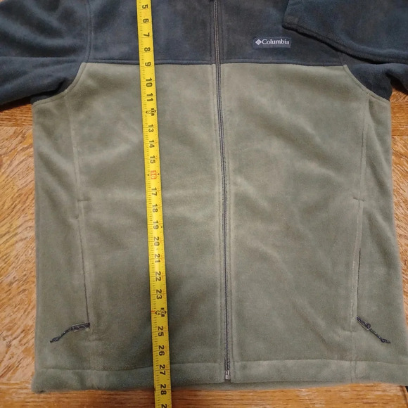 Columbia Fleece Men's Size M Green Black Full Zip Casual Outdoor Hiking. See pic - Picture 8 of 8